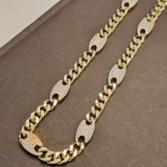 Colier aur 14K placat , Puterea Stralucirii 50 cm