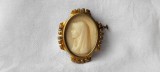 BROSA FECIOARA MARIA de colectie 1850 AUSTRIA BIEDERMEIER manopera EXCEPTIONALA