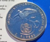328. Moneda Seychelles 5 rupees 1995 (50th Anniversary United Nations)