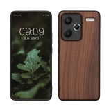 Husa Kwmobile pentru Xiaomi Redmi Note 13 Pro Plus 5G, Maro, Lemn, KWM000020KP001C, Silicon, Carcasa