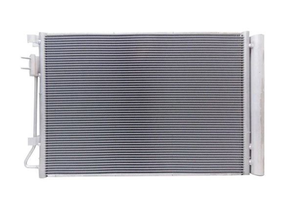 Condensator climatizare Hyundai I20, 03.2012-12.2015, motor 1.2, 62 kw benzina, cutie manuala, full aluminiu brazat, 550(515)x373(369)x16 mm, cu usca