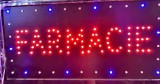 Reclama LED Farmacie, 50x25cm, Luminoasa, Dinamica, Animată, Interior, 230V, Rosu/Albastru