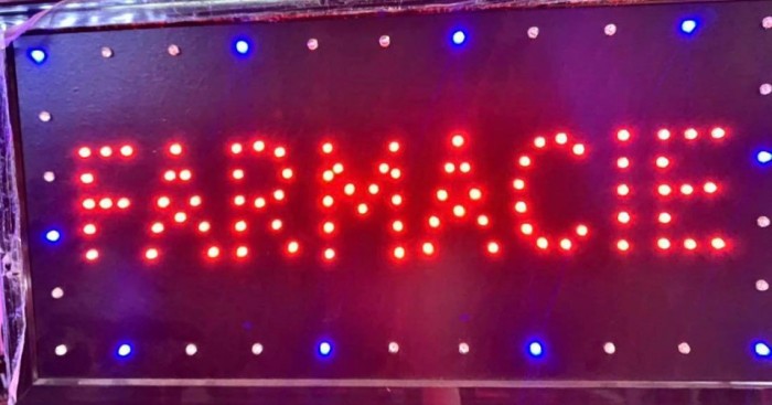 Reclama Text LED - Farmacie / animatie luminoasa dinamica NOU