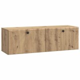 vidaXL Oglindă TV montată pe perete Stejar Artizanal 98 x 31 x 30 cm 899244