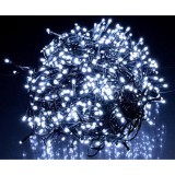 Instalatie luminoasa liniara, Exterior/Interior, 8 jocuri de lumini Craciun, 30 M, Alb Rece