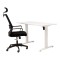 Birou electric IntelliFlex 2 motoare, controler digital cu memorie, sistem anticoliziune, cadru alb, blat alb 140x70 cm, nou