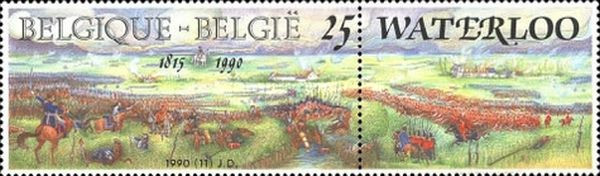 BELGIA - 1990 - Waterloo - stampilat