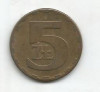 (No1) moneda-POLONIA - 5 ZLOT 1977, Europa