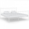 Cadru de pat, alb, 140x200 cm, metal GartenMobel Dekor, vidaXL