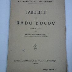 FABULELE LUI RADU BUCOV editate de Mihail Dragomirescu - LA FONTAINE INTINERIT