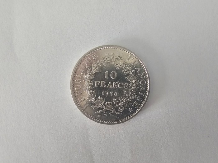 Franta 10 Francs 1970 Argint are 25 gr,Impecabila
