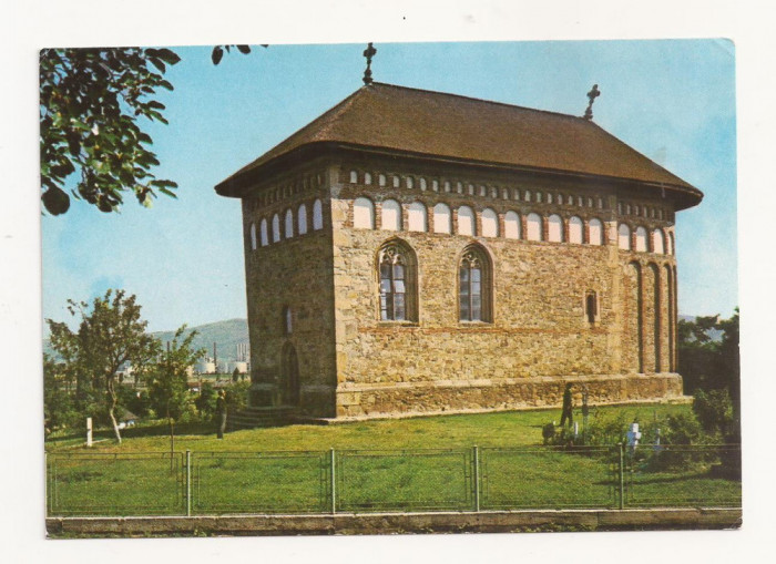 RF21 -Carte Postala- Borzesti, Biserica lui Stefan cel Mare, necirculata 1974