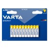 Baterii Alcaline AAA, Varta, Set 10 Bucăți, Energy, 1.5V, Oem