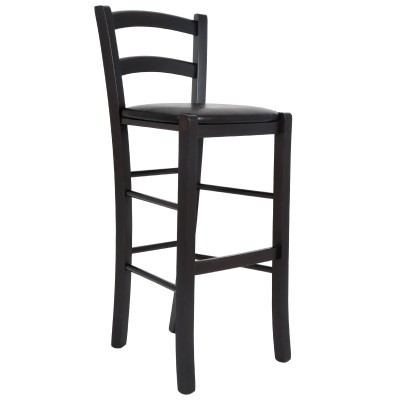 SCAUN PAESANA BAR - CADRU WENGE - IMITATIE PIELE - DIVERSE CULORI - Albastru 21898 foto