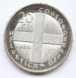 Elvetia 20 Francs 1999 - (Battle of Dornach) Argint 20 g/835, KM-87