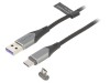 Cablu USB Magnetic 2.0 1,5m Negru 480Mbps, Vention
