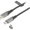 Cablu USB Magnetic 2.0 1,5m Negru 480Mbps