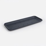 Jardiniere și ghivece de plastic antracit pentru spații verzi, CMCLASS