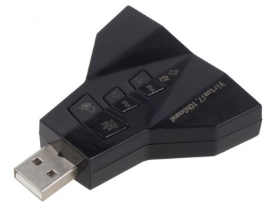 Card Extensie PC Audio Bluetooth 5.0 Stereo 7.1 USB 2.0 30m foto