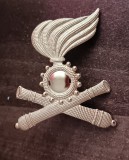 QW9 N7 43 - insigna - tematica militara - flacara pe tunuri - Italia, Europa