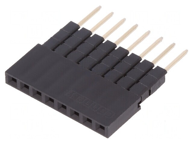 Conector şiruri pini soclu mamă 8 pini 2,54mm THT 1x8