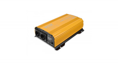 Volt Polska SINUS PLUS 1500 Invertor de mașină pentru rulote de la 12V la 230V (amplificator de tensiune) 1000W/1500W undă sinusoidală pură + telecoma foto