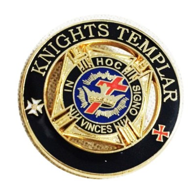 Pin masonic Cavalerii Templieri 21mm - PIN105 foto