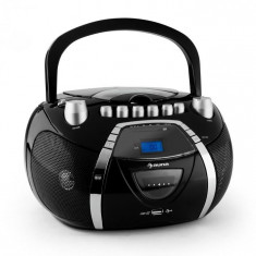 Auna Beeboy recorder Radio CD MP3 USB negru foto