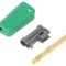 Mufă Banană Verde 4mm Neizolat Aurit 19A