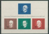Germania Federala, 1968, Churchill, Adenauer, bloc, MNH