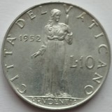 Vatican, 10 Lire 1952