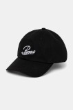 Puma șapcă de baseball din bumbac culoarea negru, uni, 25996