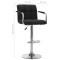 Scaun de bar, negru, material textil - 7