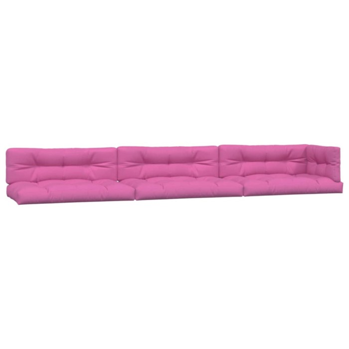 Perne de paleti, 7 buc., roz, material textil