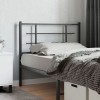 VidaXL Tăblie de pat metalică, negru, 107 cm 355591