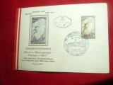 Plic FDC Austria 1967 - Lebada - Pictura Kokoska ,cu serie 1val.