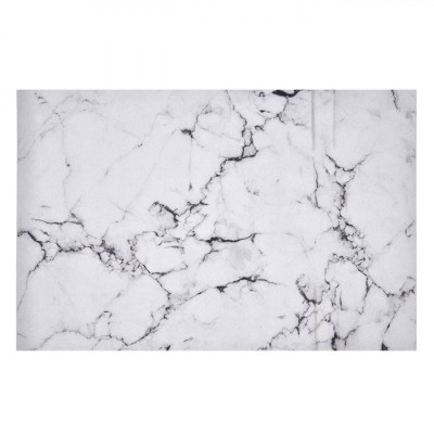 Covoraș de Baie, Marble, Dimensiune 60x40cm, Design Alb cu Marmură, Antiderapant foto