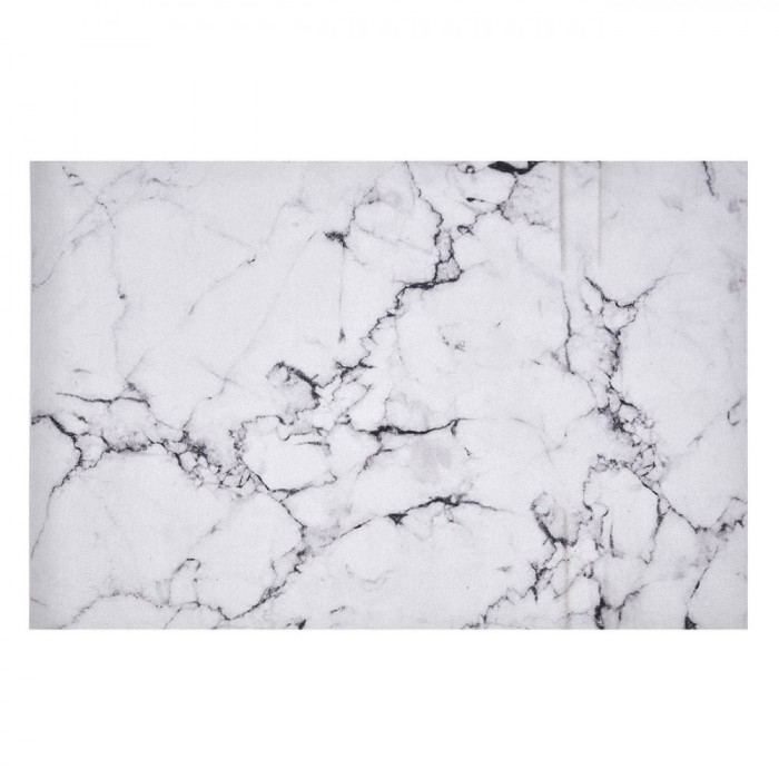 Covoraș de Baie, Marble, Dimensiune 60x40cm, Design Alb cu Marmură, Antiderapant