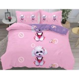 Cumpara ieftin Lenjerii de Pat Finet 3D, 4 Piese, Pat Dublu - SIPRD-01