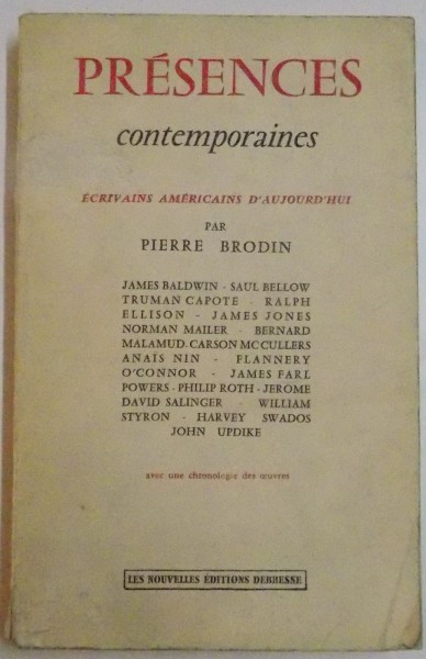 PRESENCES CONTEMPORAINES , 1964