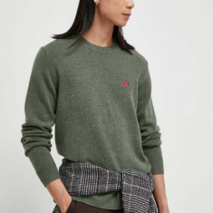 Levi's pulover de lana barbati, culoarea verde, light