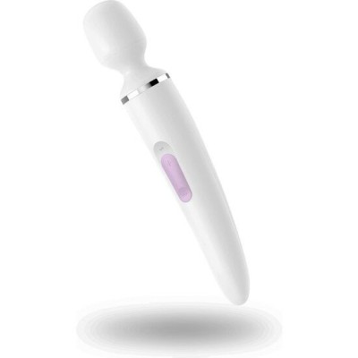 Vibrator Wand-er Woman, Alb/Crom, 34 cm foto