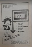 1971 Reclama biscuiti, comunism, copii, alimentatie, dulciuri 24 x 16,5 cm