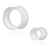 Dop-plug pentru urechi &ndash; inel alb, flexibil, diferite dimensiuni - Diametru: 14 mm