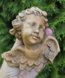 HERUVIM VINTAGE SCULPTAT MANUAL &Icirc;N LEMN DE ARȚAR