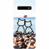 Husa silicon personalizata pentru Samsung Galaxy S10, In Love Cats