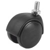 Roata pentru mobila cu surub, negru, &Oslash; 50 mm, surub M8 x 15 mm