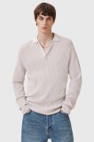 AllSaints pulover de bumbac THOMA culoarea bej, light, M030KC