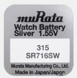 Pachet 10 baterii pentru ceas - Murata SR716SW - 315