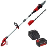 Einhell GE-HC 18 Li T PXC + Starter Kit - Drujba 20 cm 3.76 m/s + Set 1 acumulator si incarcator Li-Ion 18 V 4 Ah